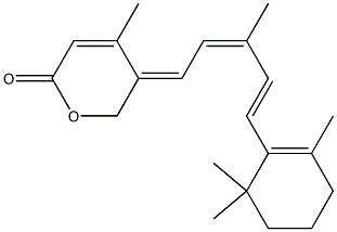 (11Z)-12-(ヒドロキシメチル)レチン酸ラクトン 化学構造式