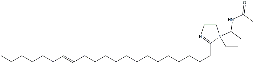 1-[1-(アセチルアミノ)エチル]-1-エチル-2-(14-ヘニコセニル)-2-イミダゾリン-1-イウム 化学構造式