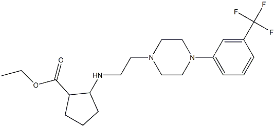 2-[2-[4-(3-Trifluoromethylphenyl)-1-piperazinyl]ethylamino]-1-cyclopentanecarboxylic acid ethyl ester