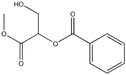 (-)-2-O-ベンゾイル-D-グリセリン酸メチル 化学構造式