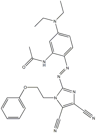 2-(2-Acetylamino-4-diethylaminophenylazo)-1-(2-phenoxyethyl)-1H-imidazole-4,5-dicarbonitrile