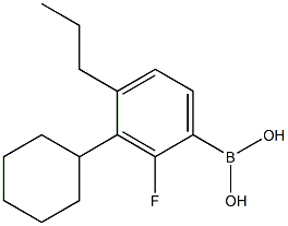 丙基环己基间氟苯硼酸 结构式