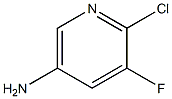 2-氯-3-氟-5-氨基吡啶 结构式