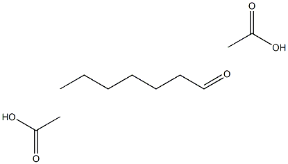 庚醛二乙酸酯, , 结构式