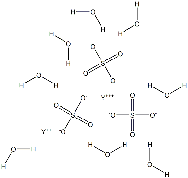 Yttrium sulfate octahydrate Structure