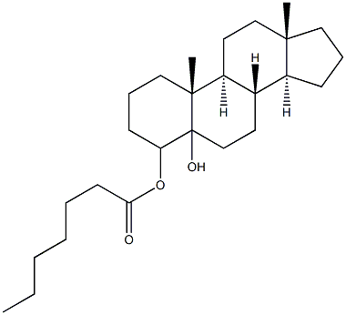 4-androstene glycol heptanoate Structure