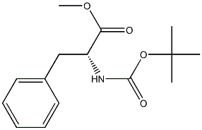 BOC-D-苯丙氨酸甲酯 结构式
