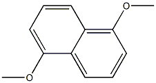 1,5-二甲氧基萘 结构式