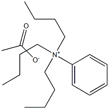 Phenyltributylammonium acetate Structure