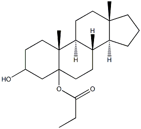 5-androstanediol propionate Structure