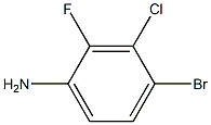 4-溴-3-氯-2-氟苯胺, , 结构式