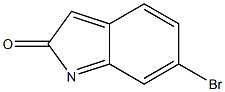 6-溴吲哚-2-酮 结构式