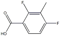 2,4-二氟-3-甲基苯甲酸 结构式