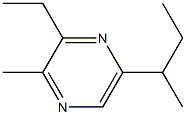2-methyl-3-ethyl-5-sec-butylpyrazine Structure