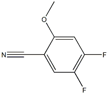 4,5-二氟-2-甲氧基苯腈, , 结构式