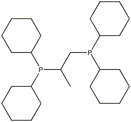 1,2-Bis(dicyclohexylphosphino)propane Structure