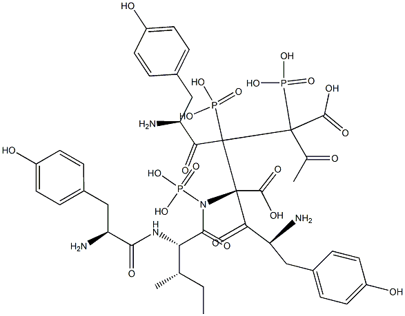 acetyl-phosphotyrosyl-phosphotyrosyl-phosphotyrosyl-isoleucyl-glutamic acid