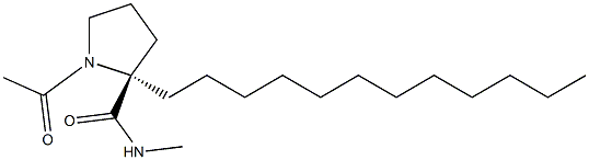 N-acetyl-tauryl-proline methylamide Structure