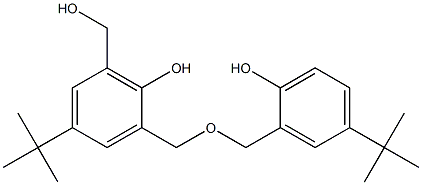 4-TERT-BUTYL-2-(5-TERT-BUTYL-2-HYDROXY-BENZYLOXYMETHYL)-6-HYDROXYMETHYL-PHENOL Structure