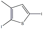 2,5-二碘-3-甲基噻吩, , 结构式