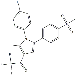2,2,2-trifluoro-1-{1-(4-fluorophenyl)-2-methyl-5-[4-(methylsulfonyl)phenyl]-1H-pyrrol-3-yl}-1-ethanone