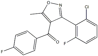 [3-(2-chloro-6-fluorophenyl)-5-methylisoxazol-4-yl](4-fluorophenyl)methanone