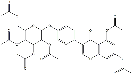 5-(acetyloxy)-4-oxo-3-[4-({3,4,5-tri(acetyloxy)-6-[(acetyloxy)methyl]tetrahydro-2H-pyran-2-yl}oxy)phenyl]-4H-chromen-7-yl acetate