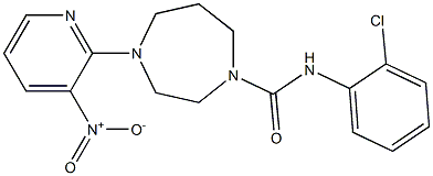 N1-(2-chlorophenyl)-4-(3-nitro-2-pyridyl)-1,4-diazepane-1-carboxamide Structure