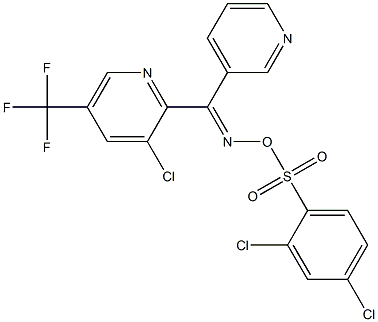 3-chloro-2-[({[(2,4-dichlorophenyl)sulfonyl]oxy}imino)(3-pyridinyl)methyl]-5-(trifluoromethyl)pyridine