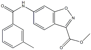 methyl 6-[(3-methylbenzoyl)amino]-1,2-benzisoxazole-3-carboxylate