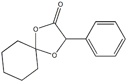 3-フェニル-1,4-ジオキサスピロ[4.5]デカン-2-オン 化学構造式