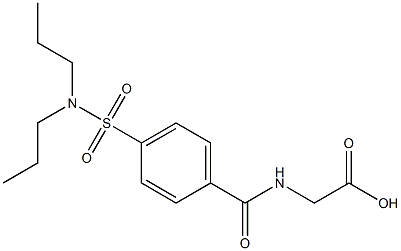 2-({4-[(dipropylamino)sulfonyl]benzoyl}amino)acetic acid