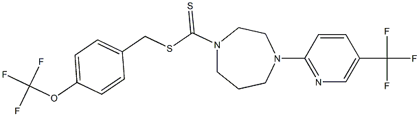 4-(trifluoromethoxy)benzyl 4-[5-(trifluoromethyl)-2-pyridyl]-1,4-diazepane-1-carbodithioate