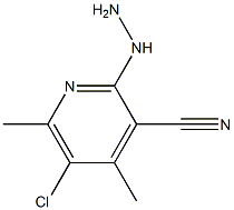 5-chloro-2-hydrazinyl-4,6-dimethylpyridine-3-carbonitrile