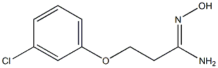 (1Z)-3-(3-chlorophenoxy)-N'-hydroxypropanimidamide Structure
