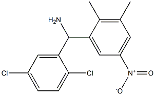 (2,5-dichlorophenyl)(2,3-dimethyl-5-nitrophenyl)methanamine