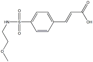 (2E)-3-(4-{[(2-methoxyethyl)amino]sulfonyl}phenyl)acrylic acid