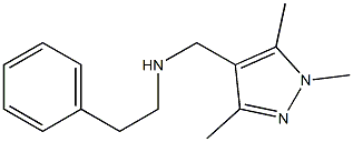 (2-phenylethyl)[(1,3,5-trimethyl-1H-pyrazol-4-yl)methyl]amine Structure