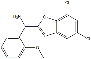 (5,7-dichloro-1-benzofuran-2-yl)(2-methoxyphenyl)methanamine