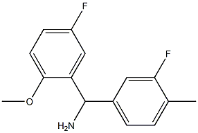 (5-fluoro-2-methoxyphenyl)(3-fluoro-4-methylphenyl)methanamine