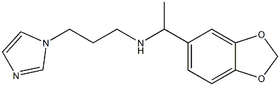 [1-(2H-1,3-benzodioxol-5-yl)ethyl][3-(1H-imidazol-1-yl)propyl]amine