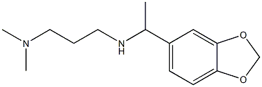 [1-(2H-1,3-benzodioxol-5-yl)ethyl][3-(dimethylamino)propyl]amine Structure