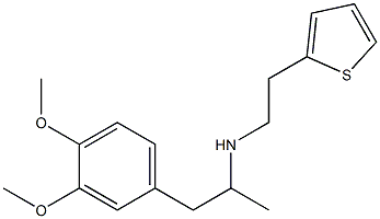 [1-(3,4-dimethoxyphenyl)propan-2-yl][2-(thiophen-2-yl)ethyl]amine