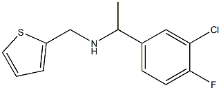[1-(3-chloro-4-fluorophenyl)ethyl](thiophen-2-ylmethyl)amine