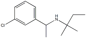 [1-(3-chlorophenyl)ethyl](2-methylbutan-2-yl)amine|