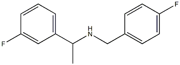 [1-(3-fluorophenyl)ethyl][(4-fluorophenyl)methyl]amine