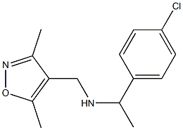 [1-(4-chlorophenyl)ethyl][(3,5-dimethyl-1,2-oxazol-4-yl)methyl]amine