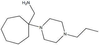 [1-(4-propylpiperazin-1-yl)cycloheptyl]methylamine Structure