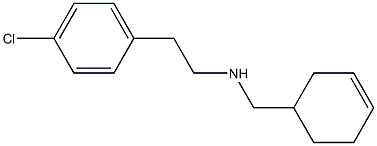 [2-(4-chlorophenyl)ethyl](cyclohex-3-en-1-ylmethyl)amine Structure