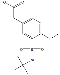 {3-[(tert-butylamino)sulfonyl]-4-methoxyphenyl}acetic acid